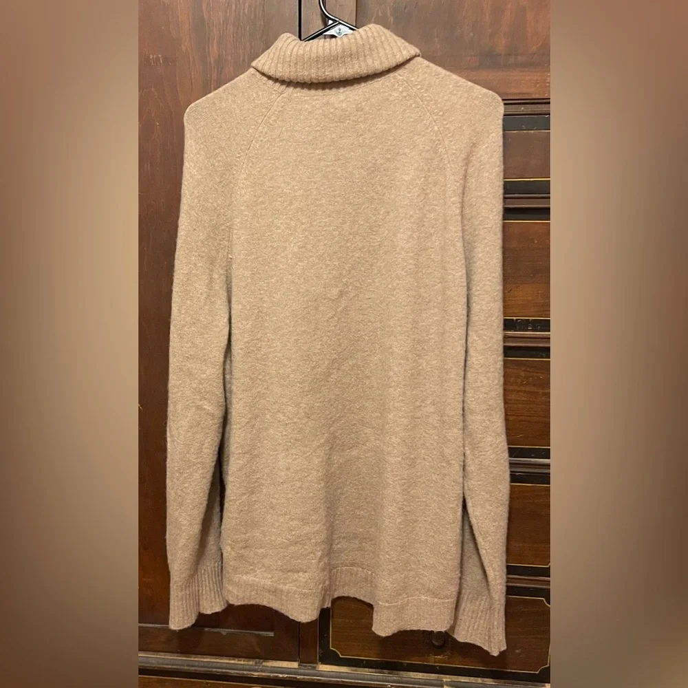 J. Crew Classic Tan Turtleneck Sweater